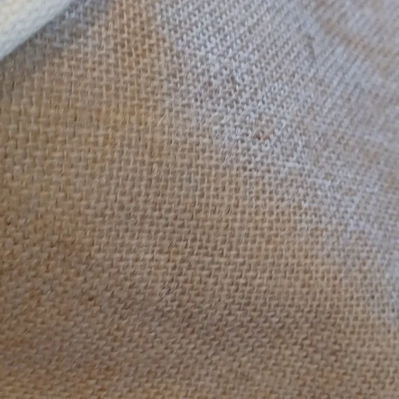 "Hello Weekend" Natural Burlap Tote Bag - Picture 7 of 7